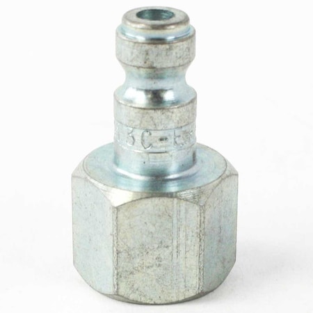 1/4 Inch Automotive Steel Coupler Plug X 3/8 Inch Female NPT, PK 100